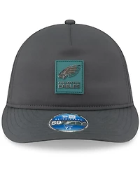 New Era Men's Charcoal Philadelphia Eagles 2025 Sideline Cold Weather Retro Crown 59FIFTY Fitted Hat