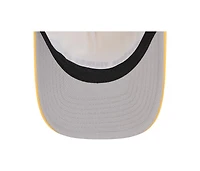 New Era Men's Gold Minnesota Vikings Linear A-Frame 9FORTY Adjustable Hat