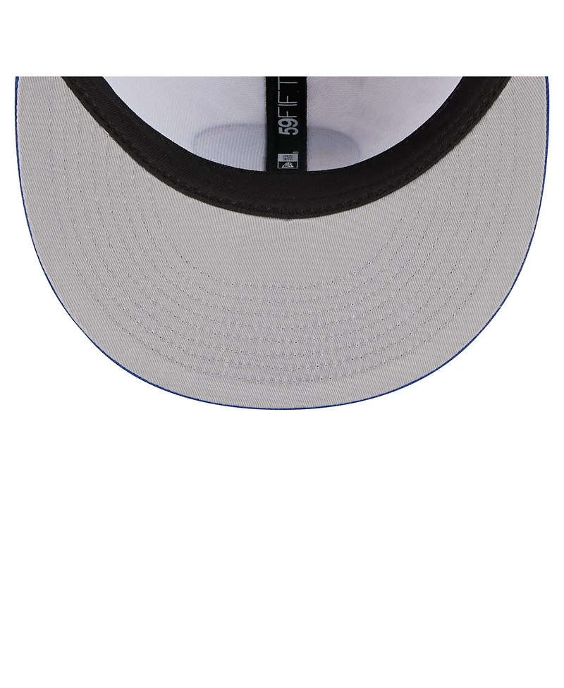 New Era Men's White/Royal Golden State Warriors Repeat 59Fifty Fitted Hat
