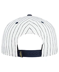 New Era Men's White Denver Nuggets Deceptor Pinstripe 9FIFTY Snapback Hat