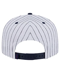 New Era Men's White La Clippers Deceptor Pinstripe 9FIFTY Snapback Hat