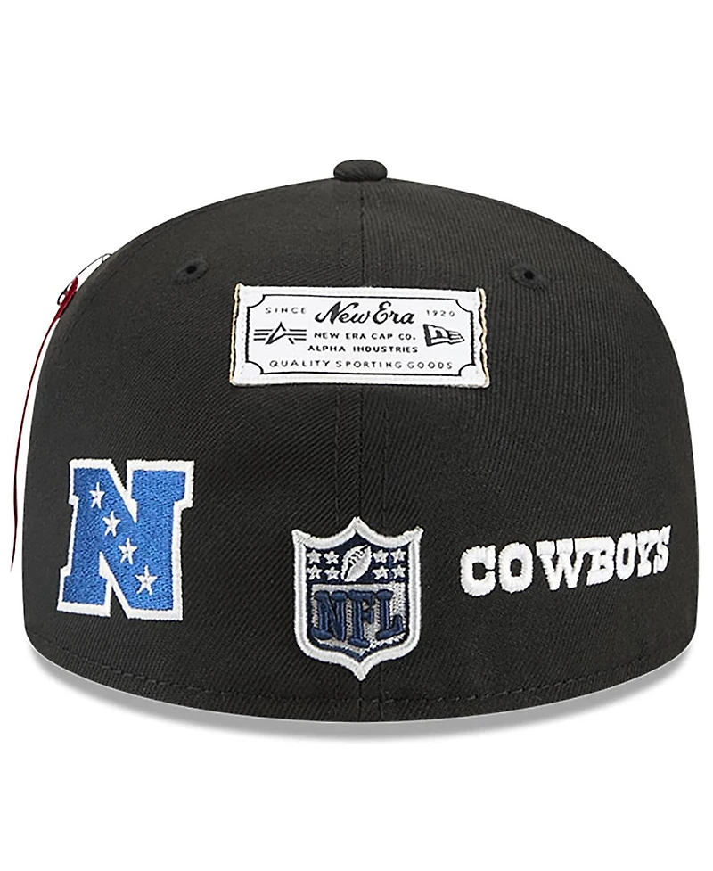 New Era x Alpha Men's Industries Black Dallas Cowboys 59FIFTY Fitted Hat