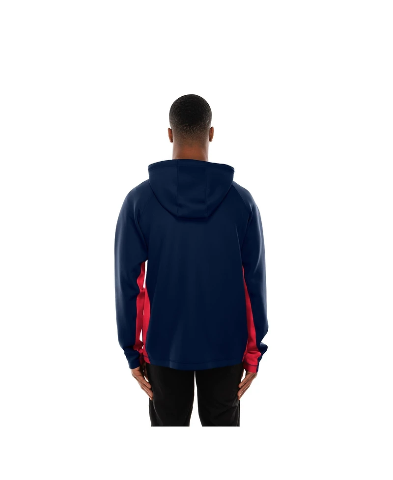 New Era Men's Navy England Patriots Combine Authentic Raglan Scuba Full-Zip Hoodie