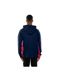 New Era Men's Navy England Patriots Combine Authentic Raglan Scuba Full-Zip Hoodie