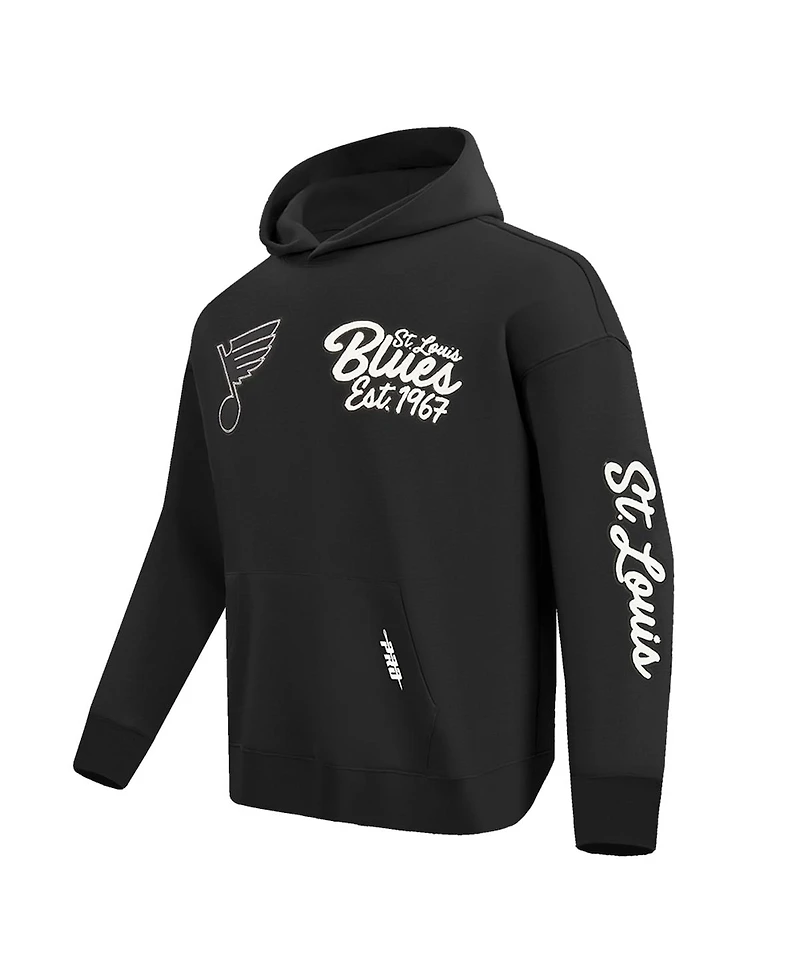 Pro Standard Men's Black St. Louis Blues Paint the City Pullover Hoodie
