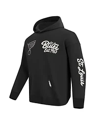 Pro Standard Men's Black St. Louis Blues Paint the City Pullover Hoodie