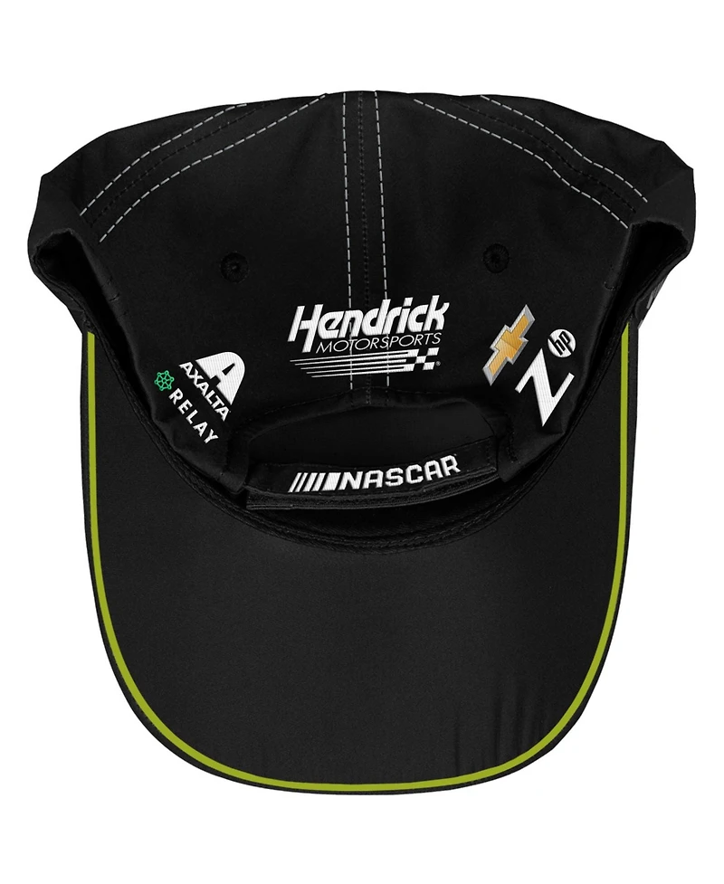 Checkered Flag Sports Men's and Women's Black William Byron Raptor Uniform Adjustable Hat