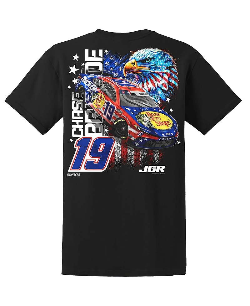 Joe Gibbs Racing Team Collection Men's Black Chase Briscoe Bass Pro Shops Car T-Shirt