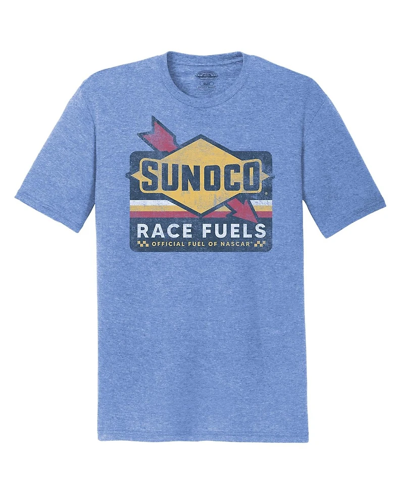Nascar Men's Heather Blue Sunoco Tri-Blend T-Shirt