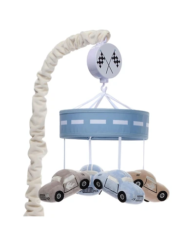 Lambs & Ivy Little Racer Musical Car/Transportation Baby Crib Mobile Soother Toy