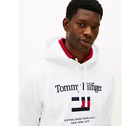 Tommy Hilfiger Men's Embroidered Flag Hoodie