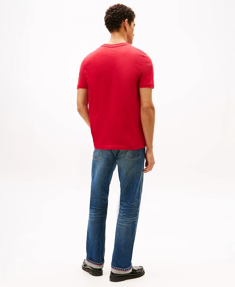 Tommy Hilfiger Men's Logo Embordered Flag T-Shirt