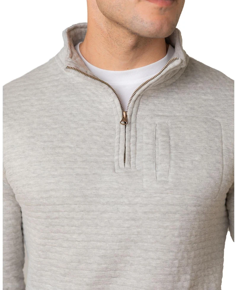 Hope & Henry Men's Quilted Half Zip Pullover