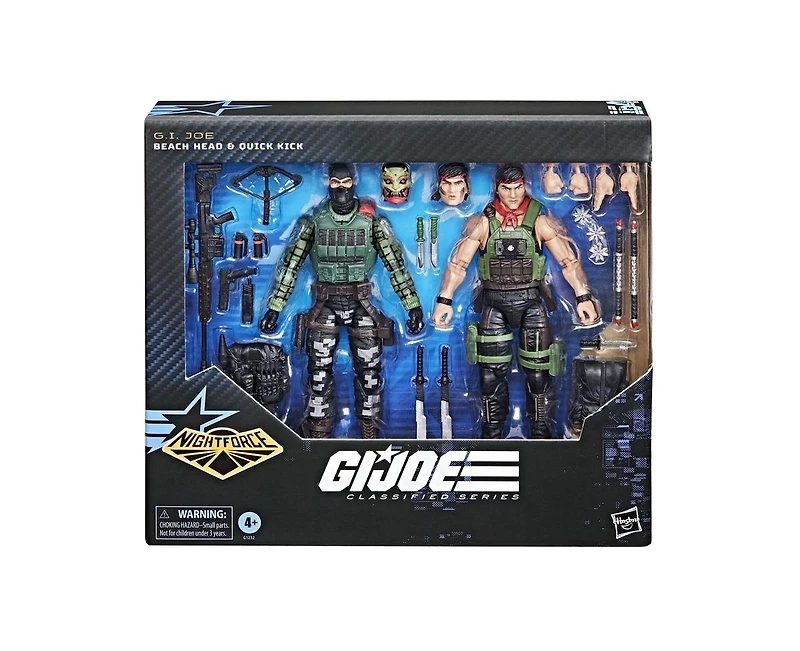 G.i. Joe Nightforce Beach Head and Quick Kick Set of 2 6-Inch Scale | G.i. Joe Classified Series