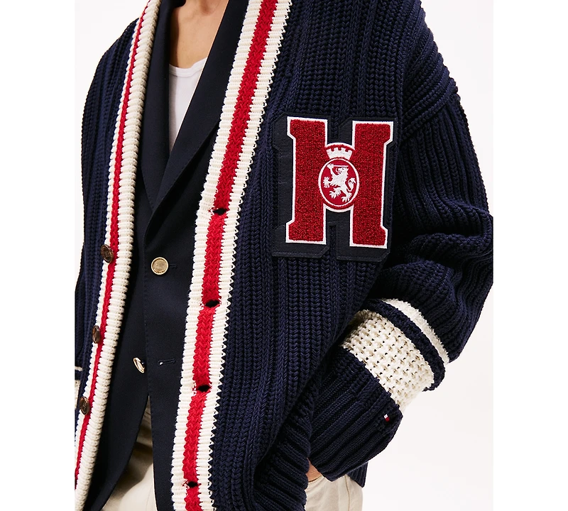 Tommy Hilfiger Men's Letterman Long-Sleeve Cardigan