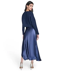 Vince Camuto Women's Crewneck Slip Dress with Sweater