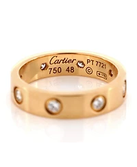Pre-Owned Cartier Love Wedding Band 8 Diamonds Ring