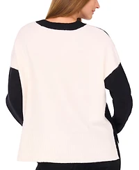 Vince Camuto Women's Colorblocked Drop-Shoulder Sweater