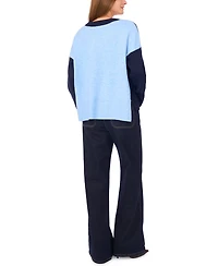 Vince Camuto Women's Colorblocked Drop-Shoulder Sweater