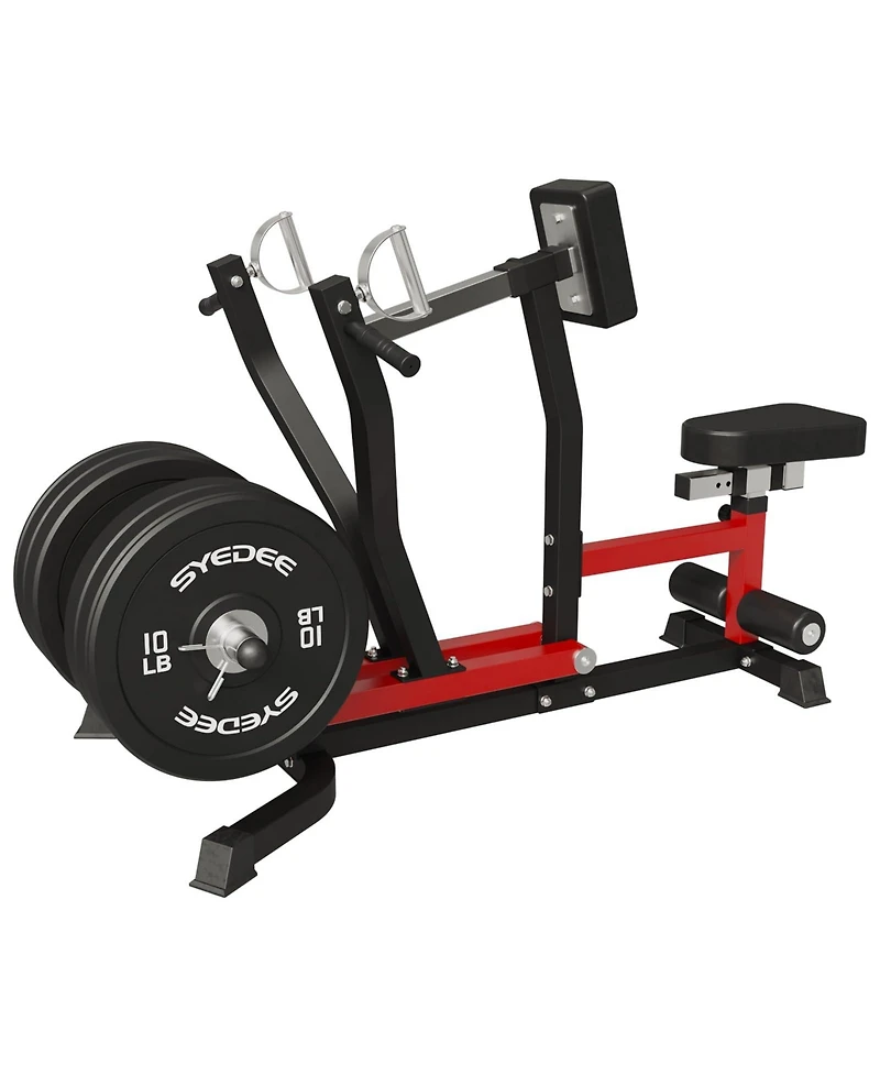 Mikolo Plate Loaded Seated Row Machine for Home Gym, 400LB Capacity, Independent Arms & Adjustable Seat for Full Back Workout