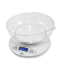 American Weigh Scales 5K-Bowl Digital Kitchen Bowl Scale White, 11LB / 5KG
