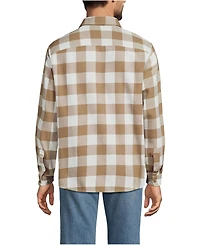 Lands' End Men's Long Sleeve Authentic Flannel Shirt
