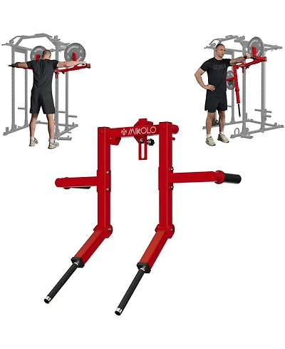 Mikolo Lateral Raise Machine for Squat Rack - Deltoid Trainer with 1" Hole Compatibility