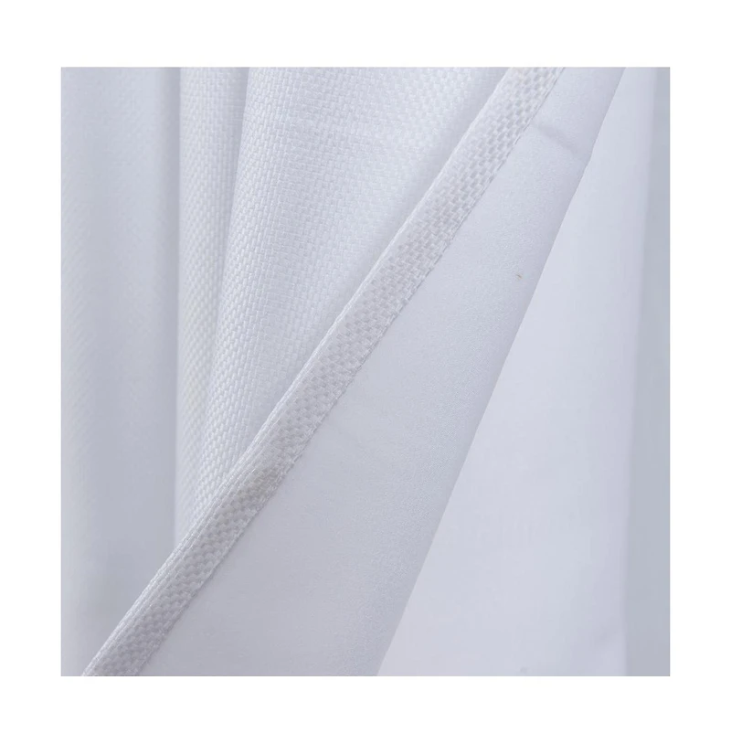 Oliva Gray Lucas Jacquard Blackout Grommet Panel - 52x84" White