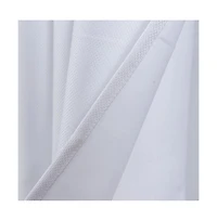 Oliva Gray Lucas Jacquard Blackout Grommet Panel - 52x84" White