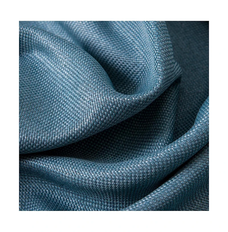 Oliva Gray Lucas Jacquard Blackout Grommet Panel - 52x84" Teal