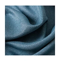 Oliva Gray Lucas Jacquard Blackout Grommet Panel - 52x84" Teal