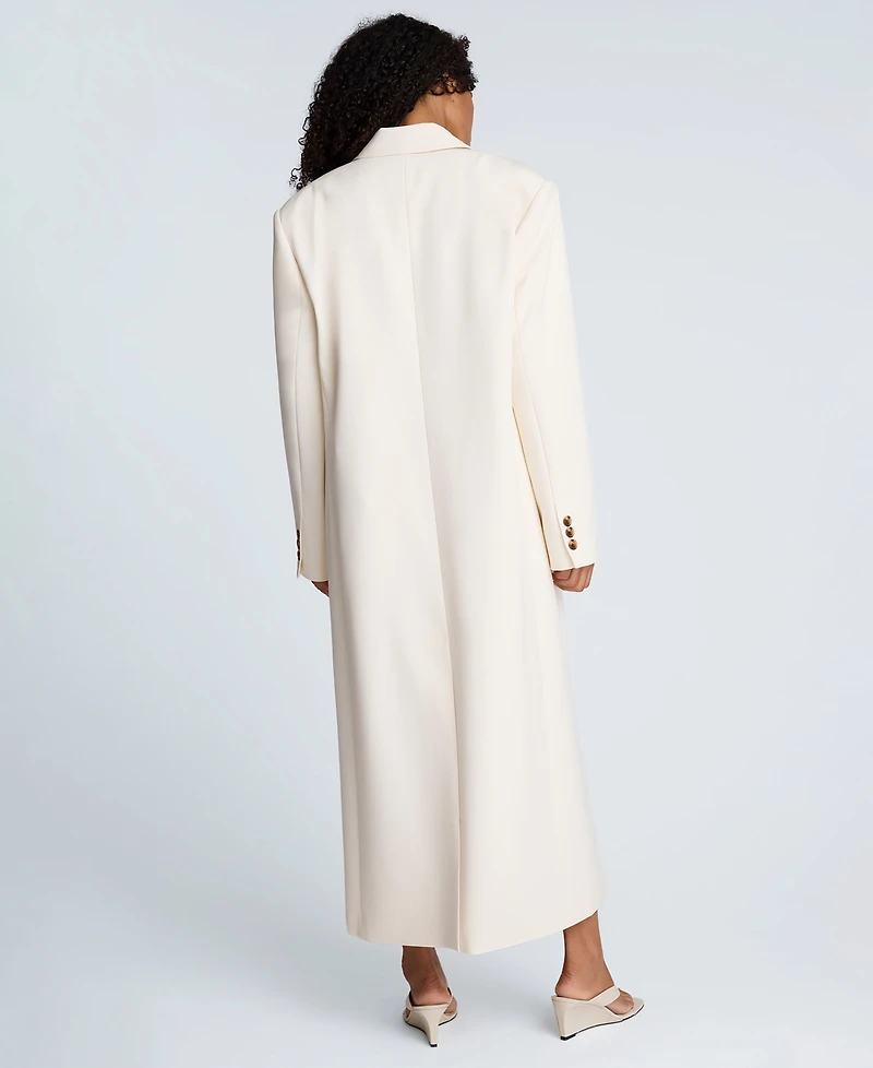 Kenneth Cole Women's Three-Button Long Tailored Coat