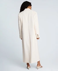 Kenneth Cole Women's Three-Button Long Tailored Coat