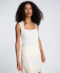 Kenneth Cole Women's Square Neck Sleeveless Top