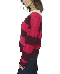 Central Park West Women's Marley Striped Rugby Sweater