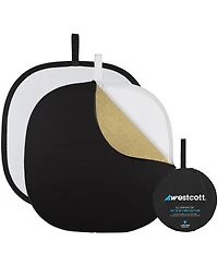 Westcott 32" Illuminator Collapsible 6-in-1 Reflector Kit, Includes Diffusion Panel, Slip Covers