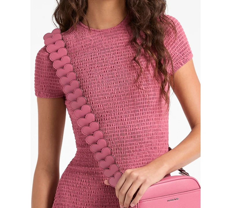Michael Kors Women's Smocked Crewneck Mini Dress