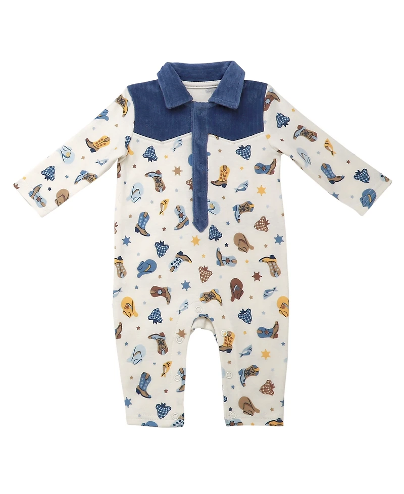 Baby Starters Boys Western Ranch Coverall