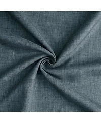 Half Price Drapes Sweden Blue Italian Faux Linen Room Darkening Curtain