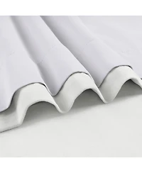 Half Price Drapes Primary White Signature Extra Wide Velvet Blackout Curtain