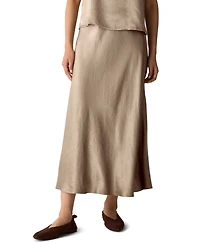 Eileen Fisher Women's Crinkle Textured Maxi Skirt, Regular and Plus