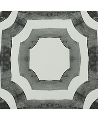 Half Price Drapes Mecca Steel Geometric Printed Cotton Room Darkening Curtain