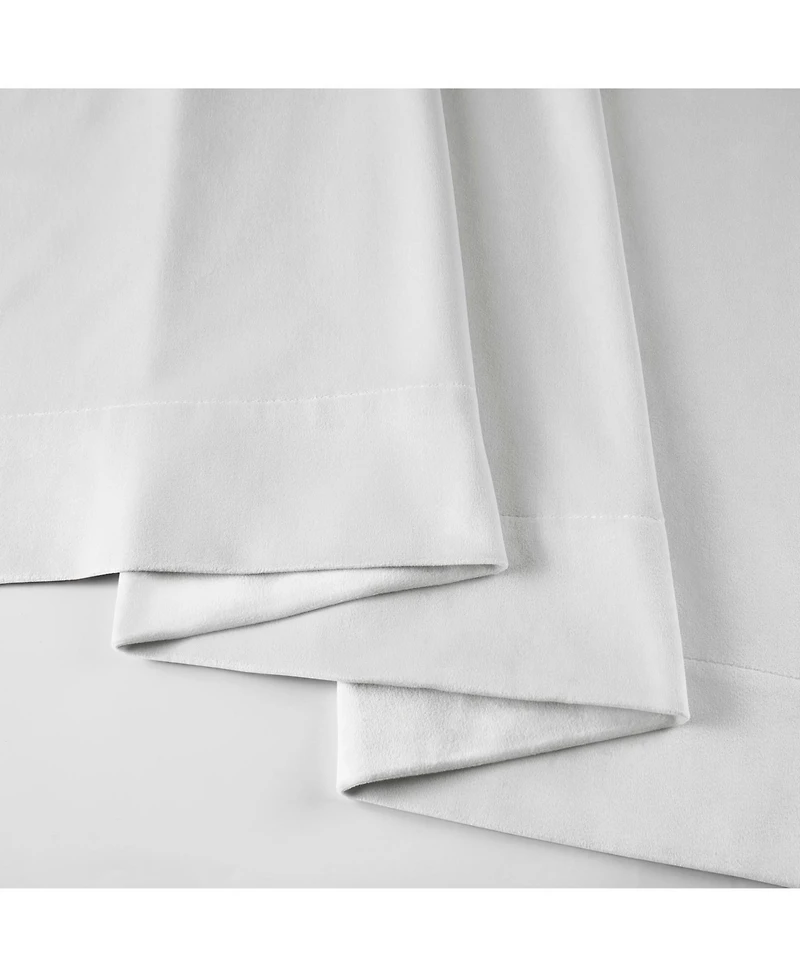 Half Price Drapes Primary White Signature Velvet Blackout Curtain
