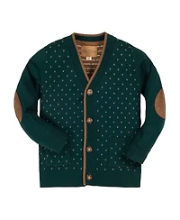 Hope & Henry Boys Organic Long Sleeve Tipped Cardigan Sweater