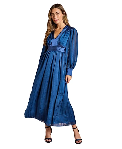 Coast Women's V-Neck Long Sleeve Maxi Dress