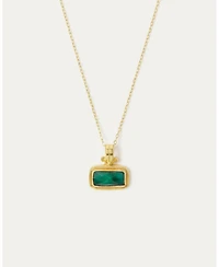 Ottoman Hands Noa Emerald Pendant Necklace