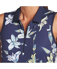 Puma Golf Mattr Lily Floral Womens Sleeveless Golf Polo