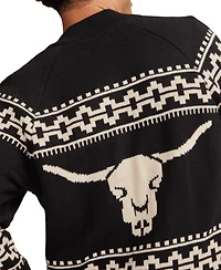 Lucky Brand Men's Bull Zip Long Sleeves Cardigan Sweater