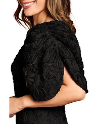 Coast Women's Floral Pleated Sleeve Pencil Dress