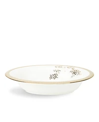 Vera Wang Wedgwood Dinnerware, Lace Gold Oval Vegetable Bowl